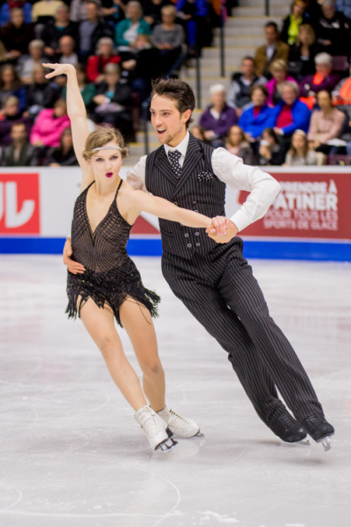 Paul and Islam skate in the short dance at 2016 Skate Canada International. Photo by Danielle Earl.