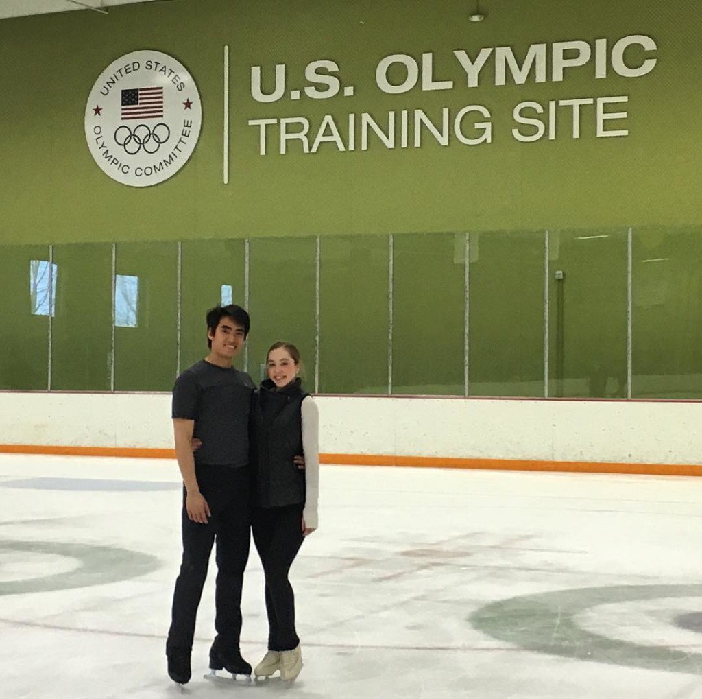 Deardorff and Settlage at their Colorado Springs training base. (Photo from Max Settlage on Instagram.)